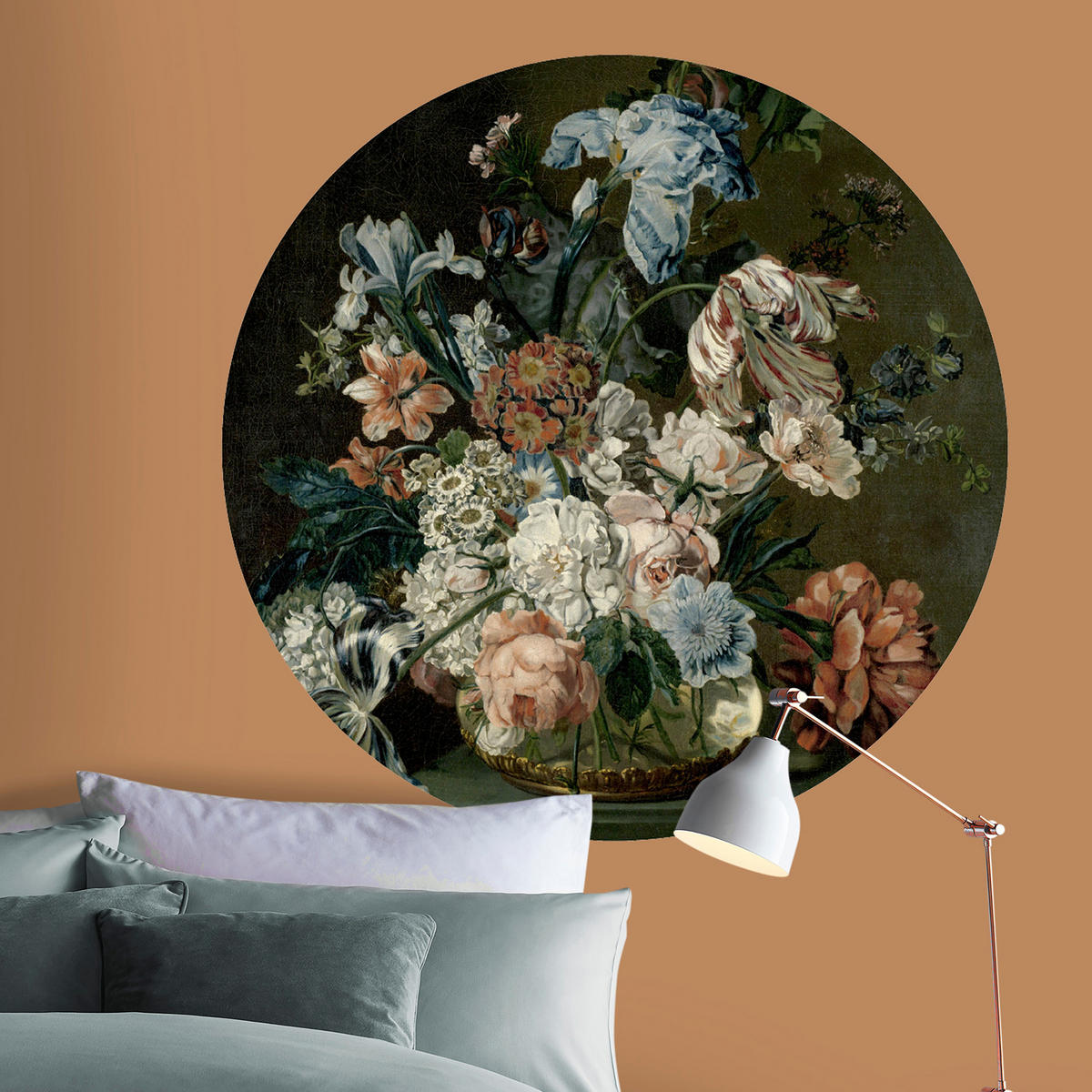 WANDKREIS Dora Blumen - 100 cm - Multicolor, Kunststoff (100/100/100cm) - Art for the Home