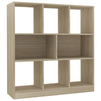 BÜCHERREGAL mit 8 Fächern 97,5/29,5/100 cm aus Holzwerkstoff Sonoma-Eiche Dekor - Sonoma Eiche, Holz (97.5/100/29.5cm) - vidaXL