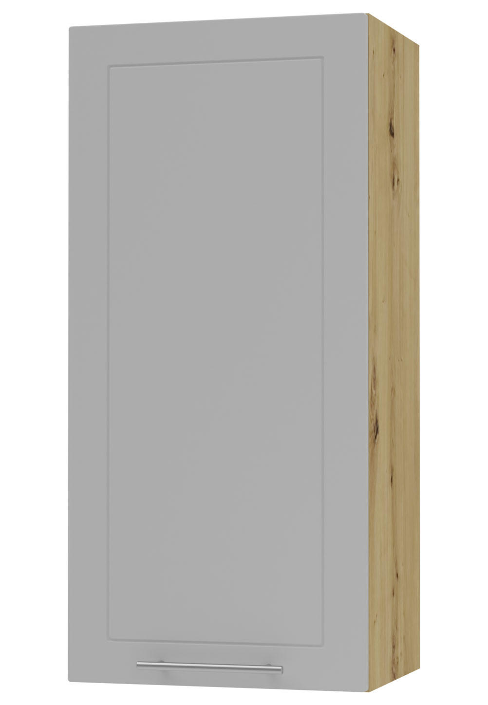 KÜCHENHÄNGESCHRANK Kvantum W4/45 Dust Grey Matt / Eiche Artisan Matt 45 / 32,5 / 96cm - Eiche Artisan/Grau, Holz/Holzwerkstoff (45/96/32.5cm) - Feldmann-Wohnen