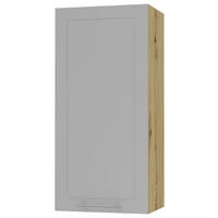 KÜCHENHÄNGESCHRANK Kvantum W4/45 Dust Grey Matt / Eiche Artisan Matt 45 / 32,5 / 96cm - Eiche Artisan/Grau, Holz/Holzwerkstoff (45/96/32.5cm) - Feldmann-Wohnen