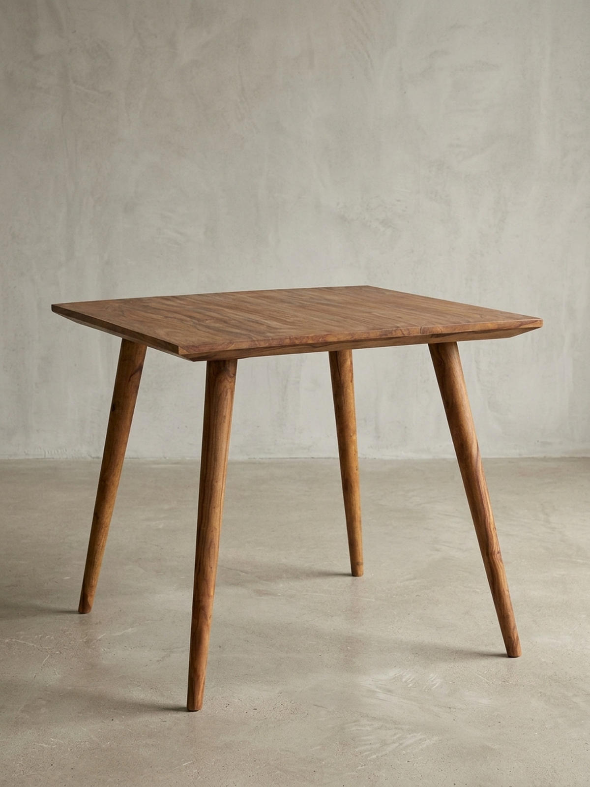 ESSZIMMERTISCH – Massivholz Braun 80x80x76 cm Retro Landhausstil - Braun, Holz (80/80/76cm) - KADIMA DESIGN