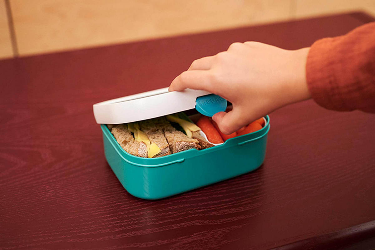 LUNCHSET MIT THERMOFLASCHE Campus Stitch 2er Set - Blau/Gelb, Kunststoff (1/1/1cm) - Mepal