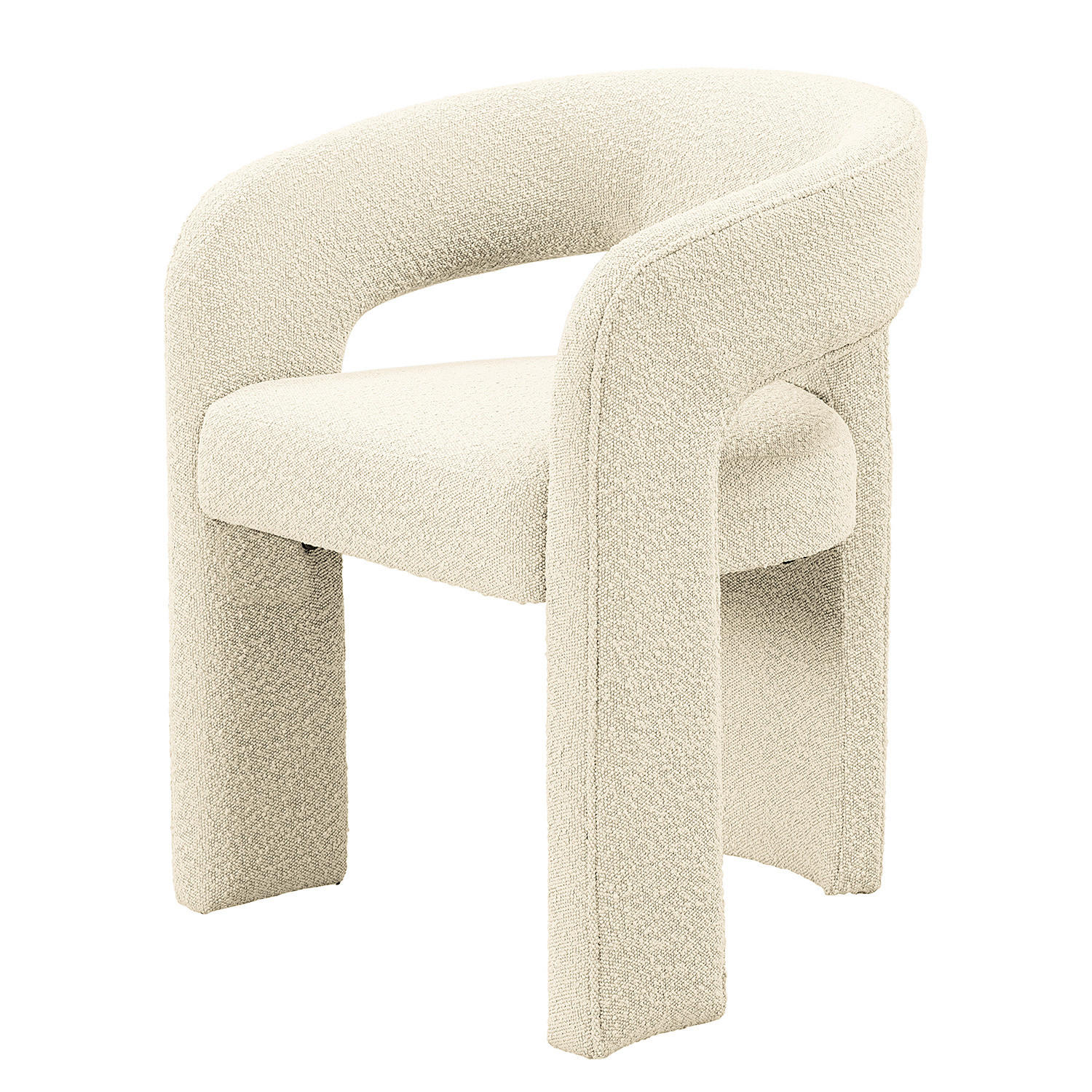 ARMLEHNENSTUHL - 2er-Set - Creme, Textil (64/75/60cm) - home24