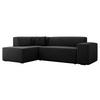 ECKSOFA Lordin, Seite: Links - Schwarz, Holz/Textil (267/205cm) - MIRJAN24