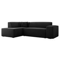 ECKSOFA Lordin, Seite: Links - Schwarz, Holz/Textil (267/205cm) - MIRJAN24