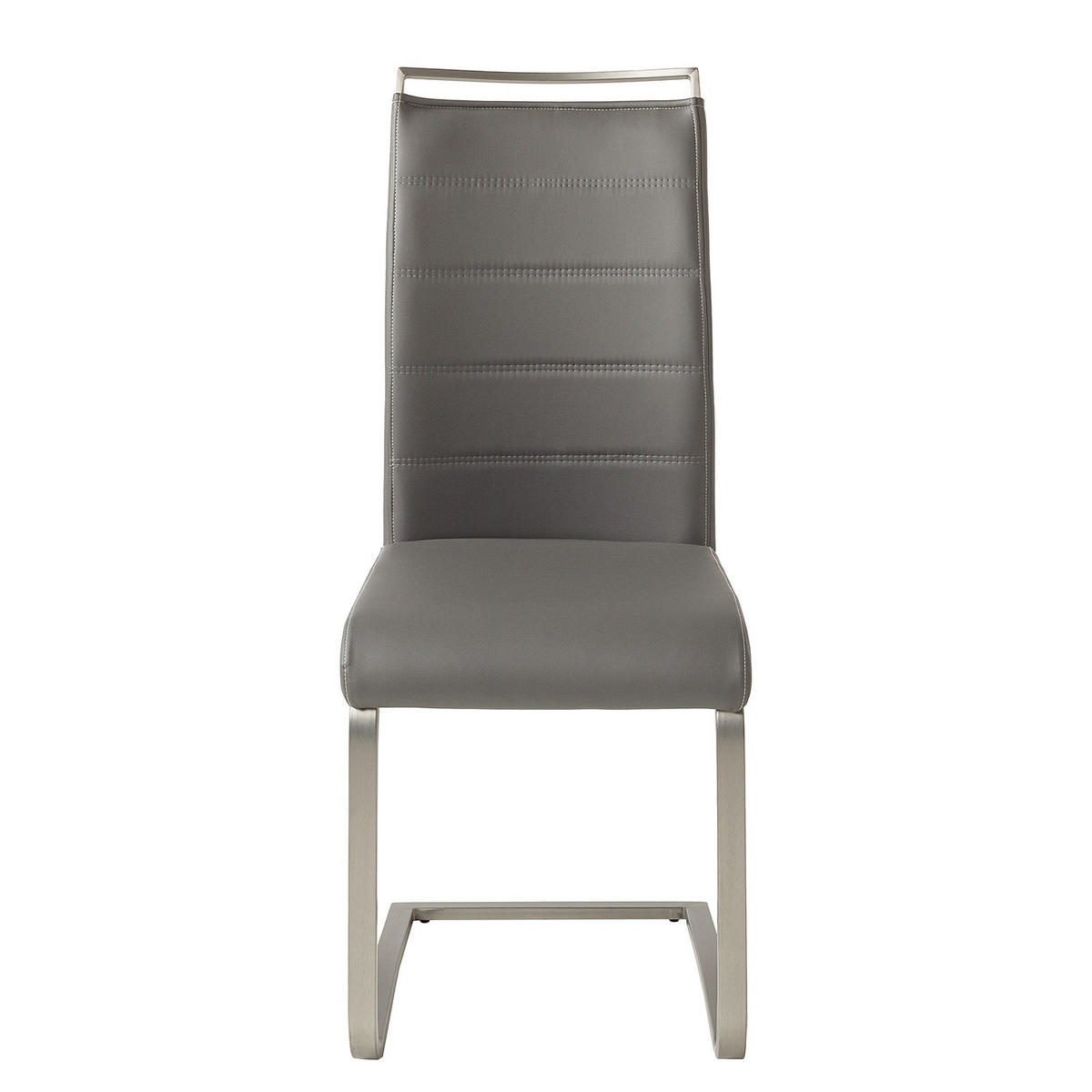 FREISCHWINGER - Silberfarben/Grau, Kunststoff/Textil (42/102/56cm) - home24