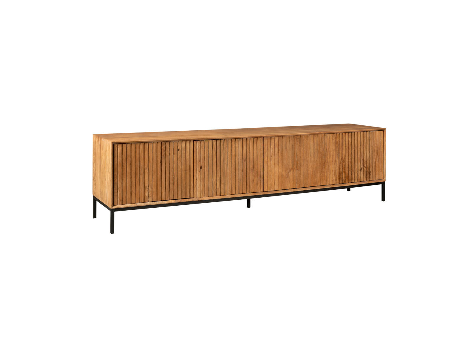 LOWBOARD Dimora Mangoholz 210 cm / 45 cm Natur - Naturfarben, Holz (210/55/45cm) - Villa Möbel
