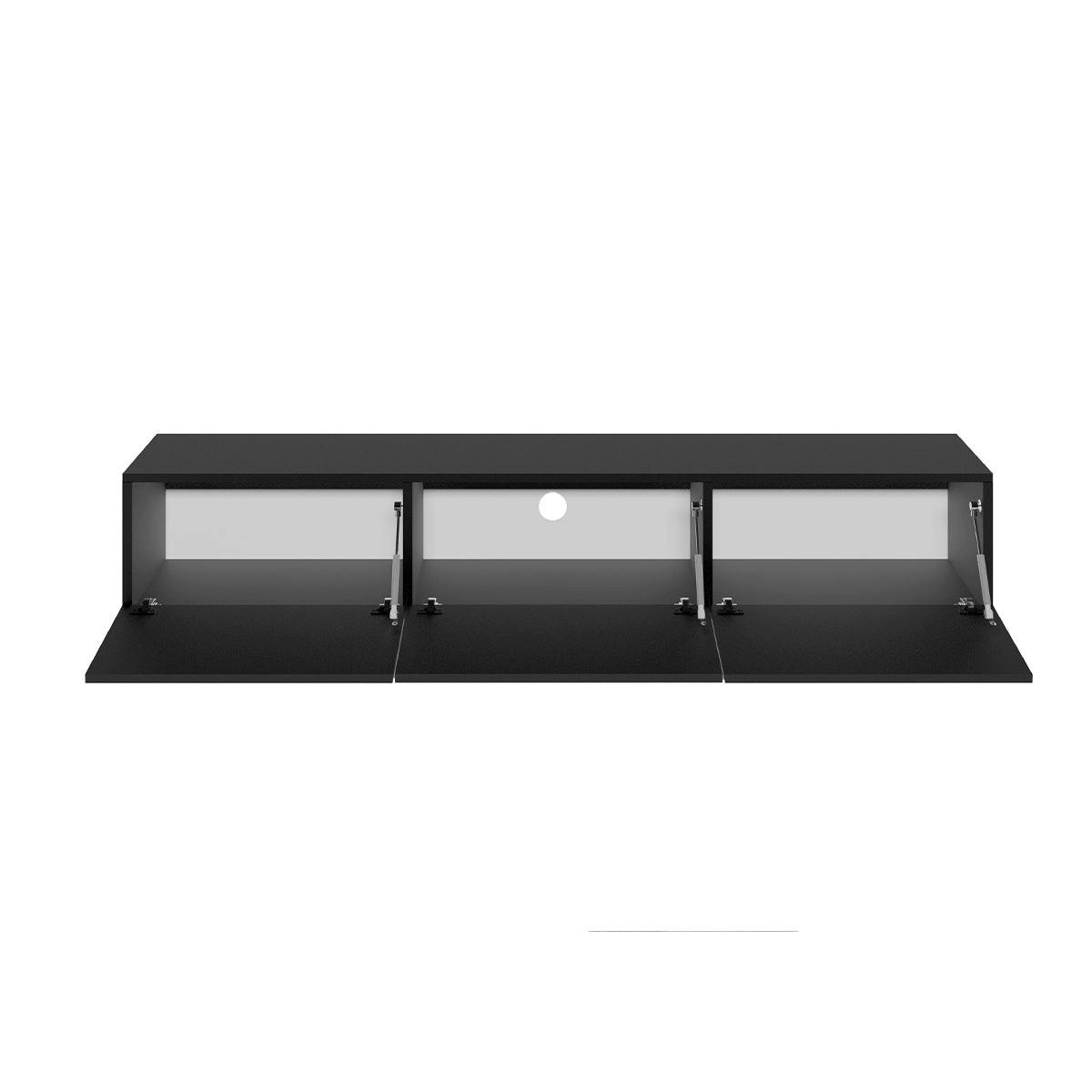 TV STOLEK Idao Černá - černá, kompozitní dřevo (160/35/29.6cm) - Petits-meubles