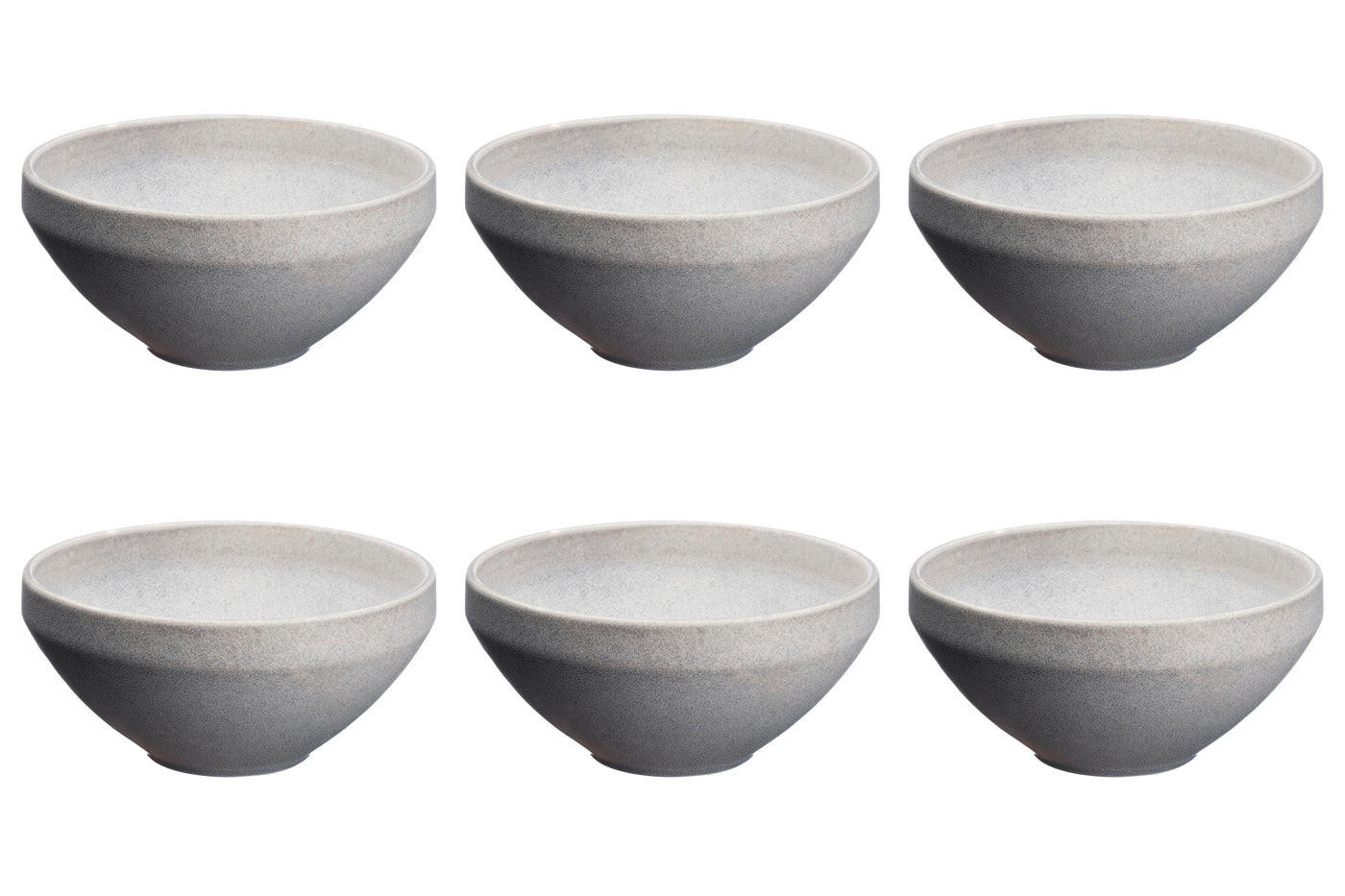 SCHALEN Stone Ø17,5cm - 6er-Set - Mondgrau - Grau, Keramik - Björn