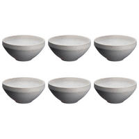 SCHALEN Stone Ø17,5cm - 6er-Set - Mondgrau - Grau, Keramik - Björn