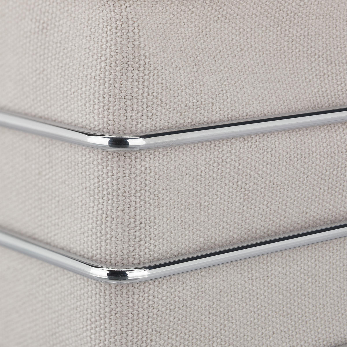 BROTKORB - Grau, Textil/Metall (23/10.5/23cm) - Relaxdays