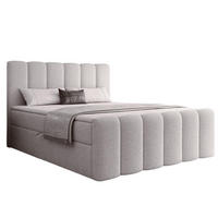 BOXBETT mit Topper 200x200 Grau BUBBLE - Grau, Holzwerkstoff (200/200cm) - Compleo24