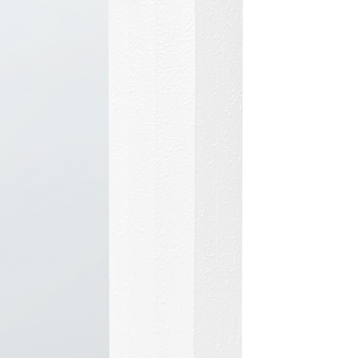 WANDSPIEGEL 43/69 cm Weiß Massilly - Weiß, Holzwerkstoff (43/69/4cm) - Beliani