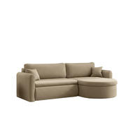ECKSOFA Feliz In Quelle - Beige, Holzwerkstoff/Textil (250/160cm) - Fun Möbel