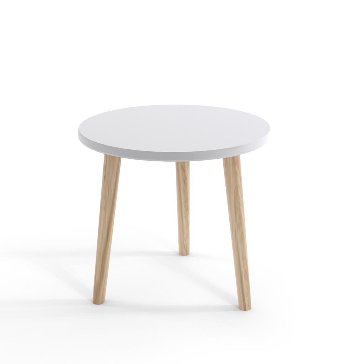 KAFFEETISCH Couchtisch Corry Weiss - Weiß, Holzwerkstoff (67/67/49cm) - Fedve