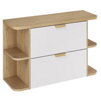 WASCHBECKENUNTERSCHRANK 120 cm 4 Teile - Aster White A BM424 in Weiß/Matt - Weiß, Holz (120/50/46cm)