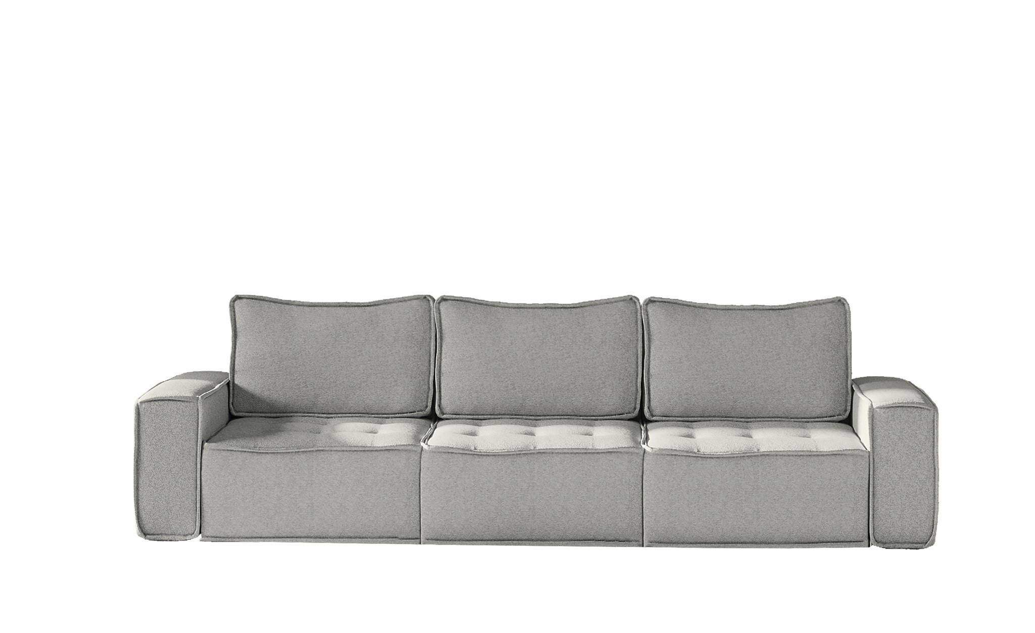 SOFA Sande In Alpine - Hellgrau, Holzwerkstoff/Textil (292/85/90cm) - Fun Möbel