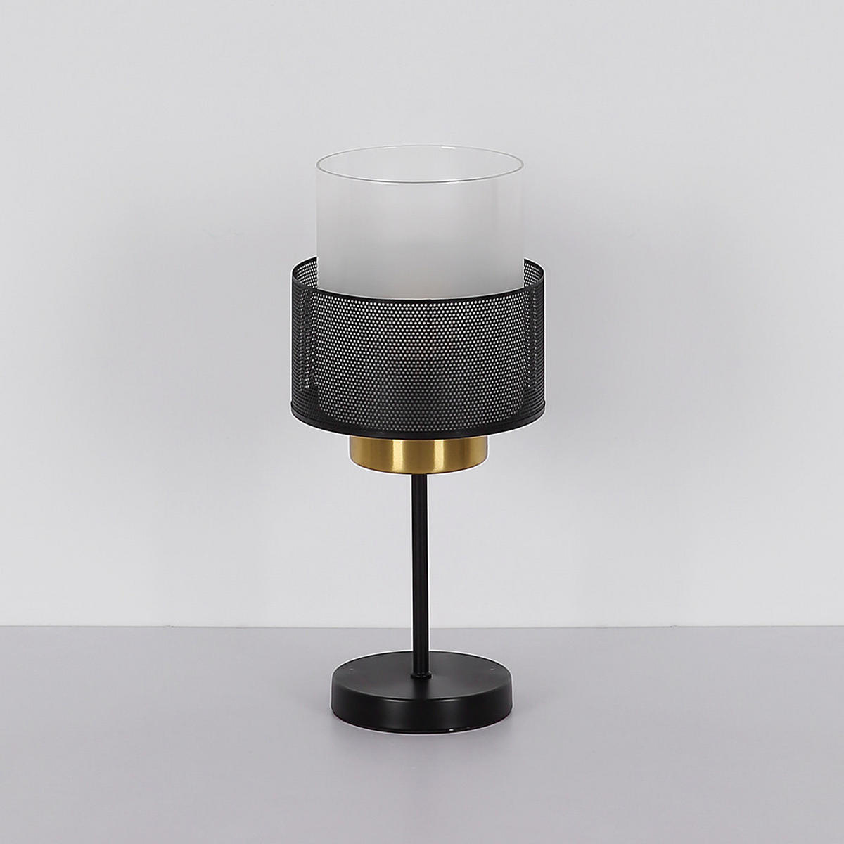 LED TISCHLEUCHTE Metall Schwarz Matt - Schwarz, Glas (18/18/45cm) - Globo Lighting