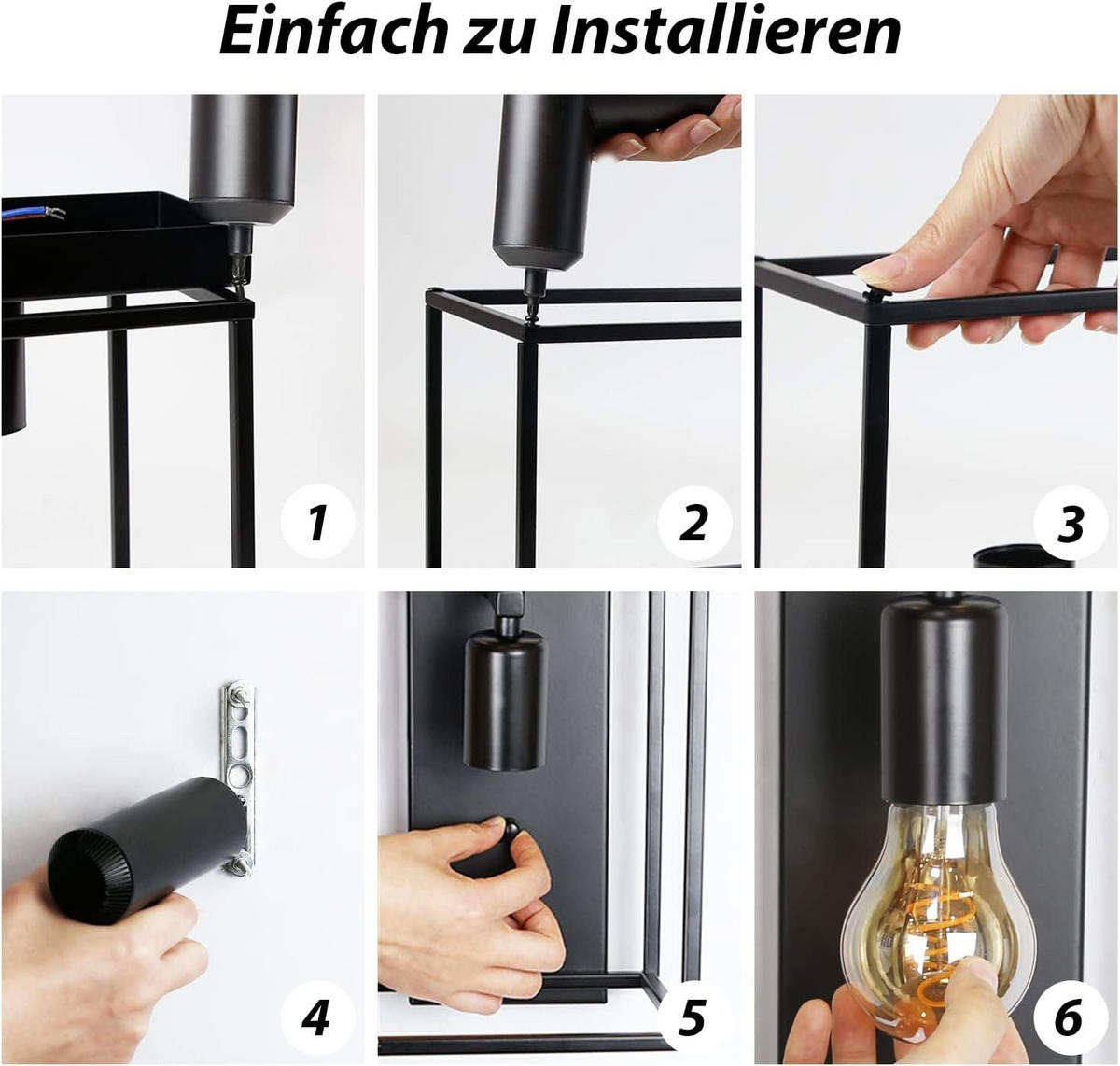 NÁSTĚNNÉ svítidlo Yaros 23/18/15cm - černá, kov (18/15/23cm) - Nettlife