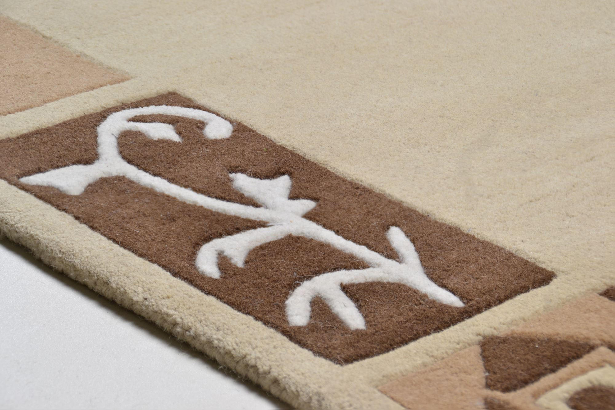 HANDTUFTTEPPICH Hawai 140x200 cm - Beige, Textil (140/200cm) - THEKO