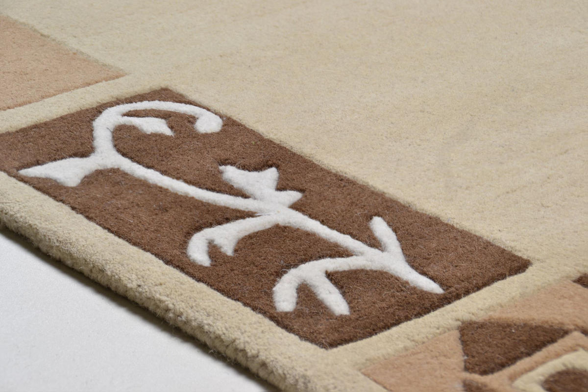 HANDTUFTTEPPICH Hawai 140x200 cm - Beige, Textil (140/200cm) - THEKO