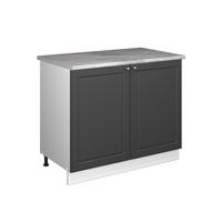 SPODNÁ SKRINKA POD DREZ Fame-Line, Antracitovo-zlatý vidiecky dom/biely, 100 cm, AP Marble - biela/antracitová, kompozitné drevo (100/82/60cm) - Vicco