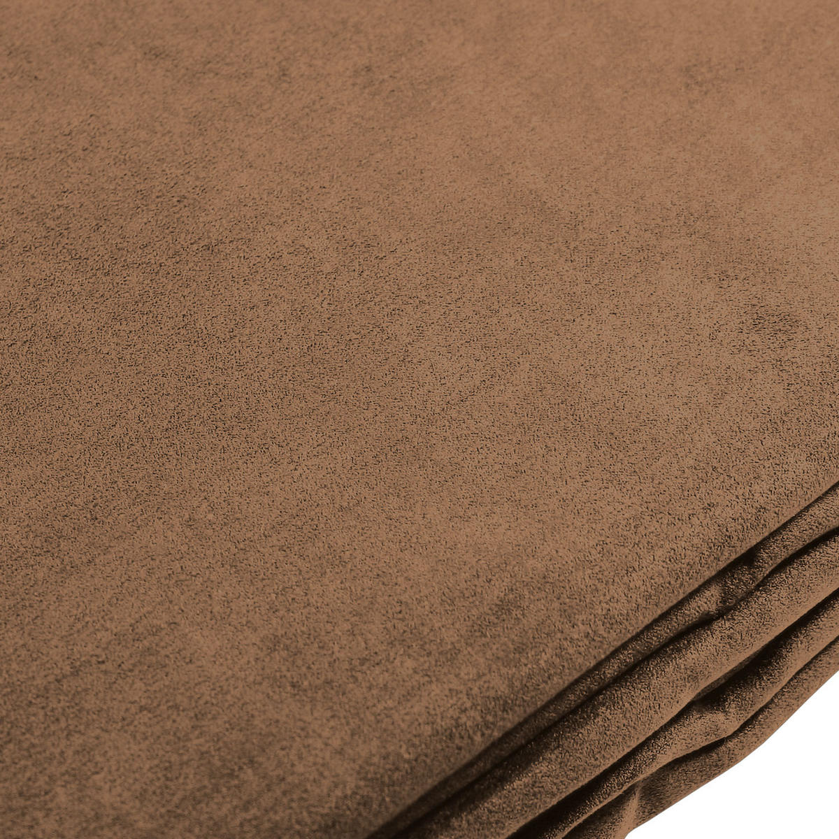 TAGESDECKE Romantica Wildleder Optik 210/280 cm Dunkelbraun - Dunkelbraun, Textil (210/280cm) - Beautissu 