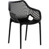 GARTENSTUHL Kunststoff Schwarz - Schwarz, Kunststoff (57/81/60cm) - CLP
