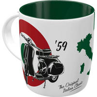 KAFFEETASSE 330 ml Vespa The Italian Classic - Multicolor, Keramik (0.33L) - Nostalgic-Art