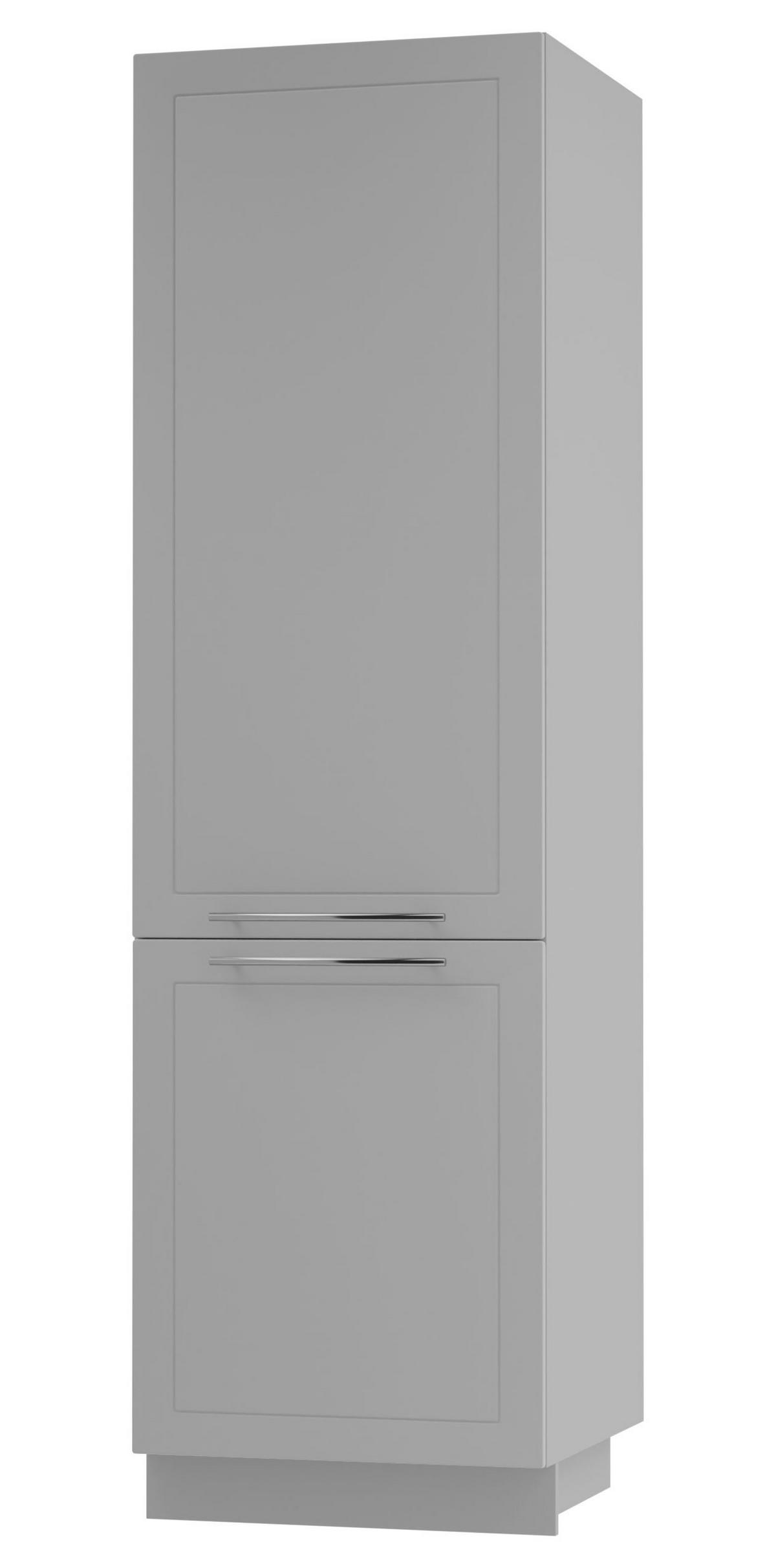 VORRATSSCHRANK Bari D14/DP/60/207 Grau / RAL 7040 fenstergrau 60 / 59 / 207cm - Grau, Holz/Holzwerkstoff (60/207/59cm) - Feldmann-Wohnen