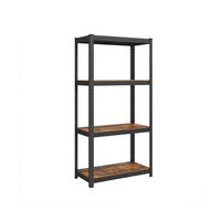 SCHWERLASTREGALE OUAGADOUGOU - Braun, Holzwerkstoff (80/160/40cm) - Hansiro