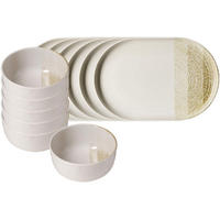 BRUNCH-SET Trio Creme 12er Set - Creme, Keramik (2/2/2cm) - Ritzenhoff Breker