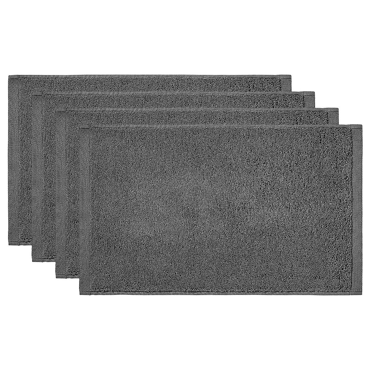 GÄSTEHANDTUCH (4er Set) Fabulous - Grau, Textil (30/50cm) - Butlers