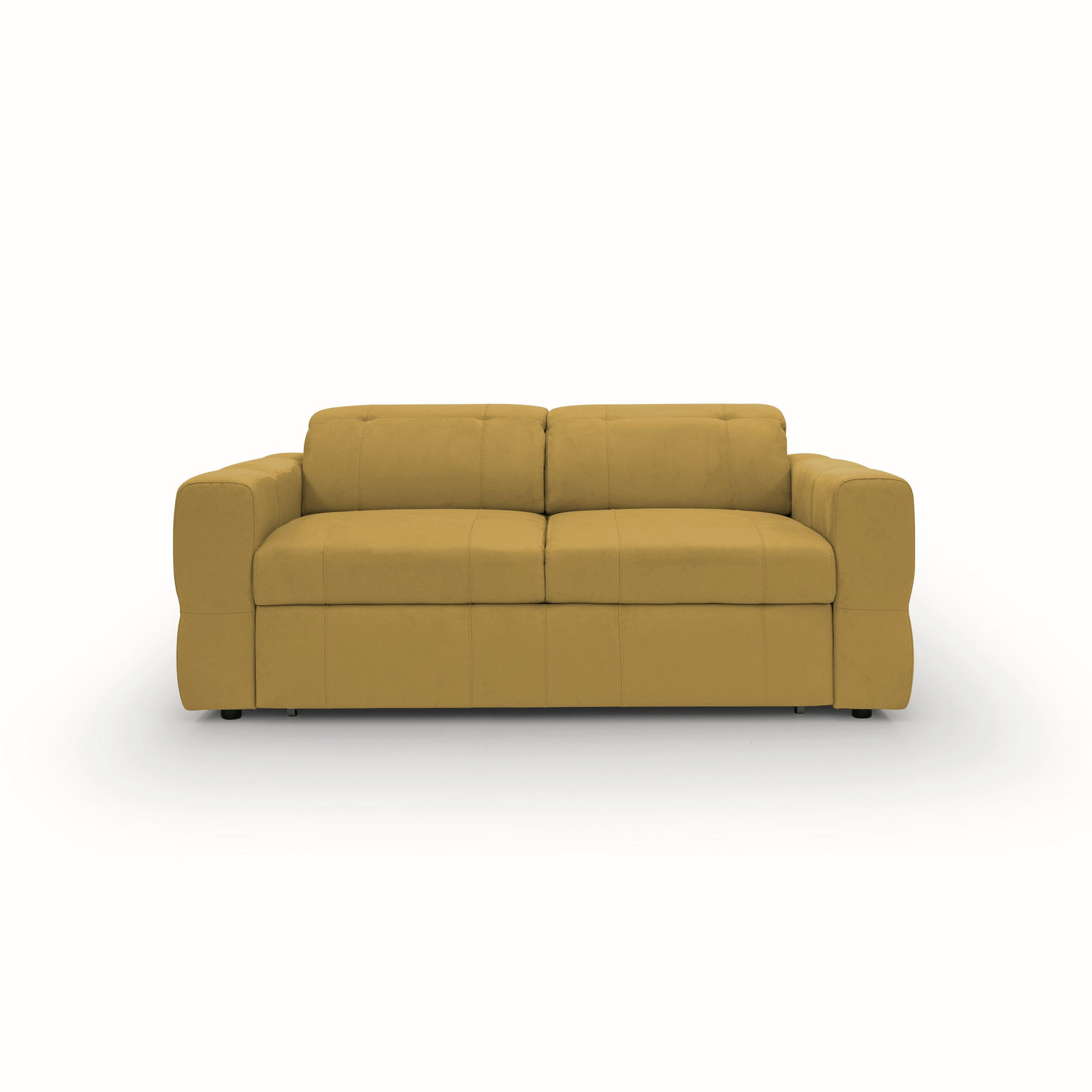 Thumbnail - Divani.store Schlafsofa, Gelb, Textil, 193x80x97 cm, Wohnzimmer, Sofas & Couches, Schlafsofas