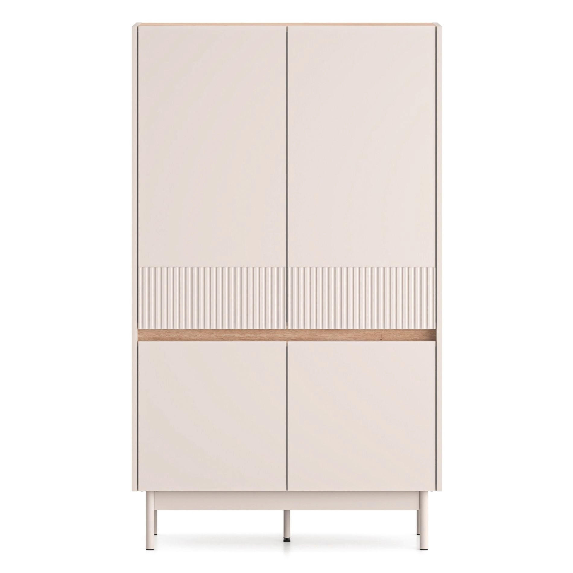 Selsey HIGHBOARD Dunea kašmírově šedá/dekor dubu 92 cm