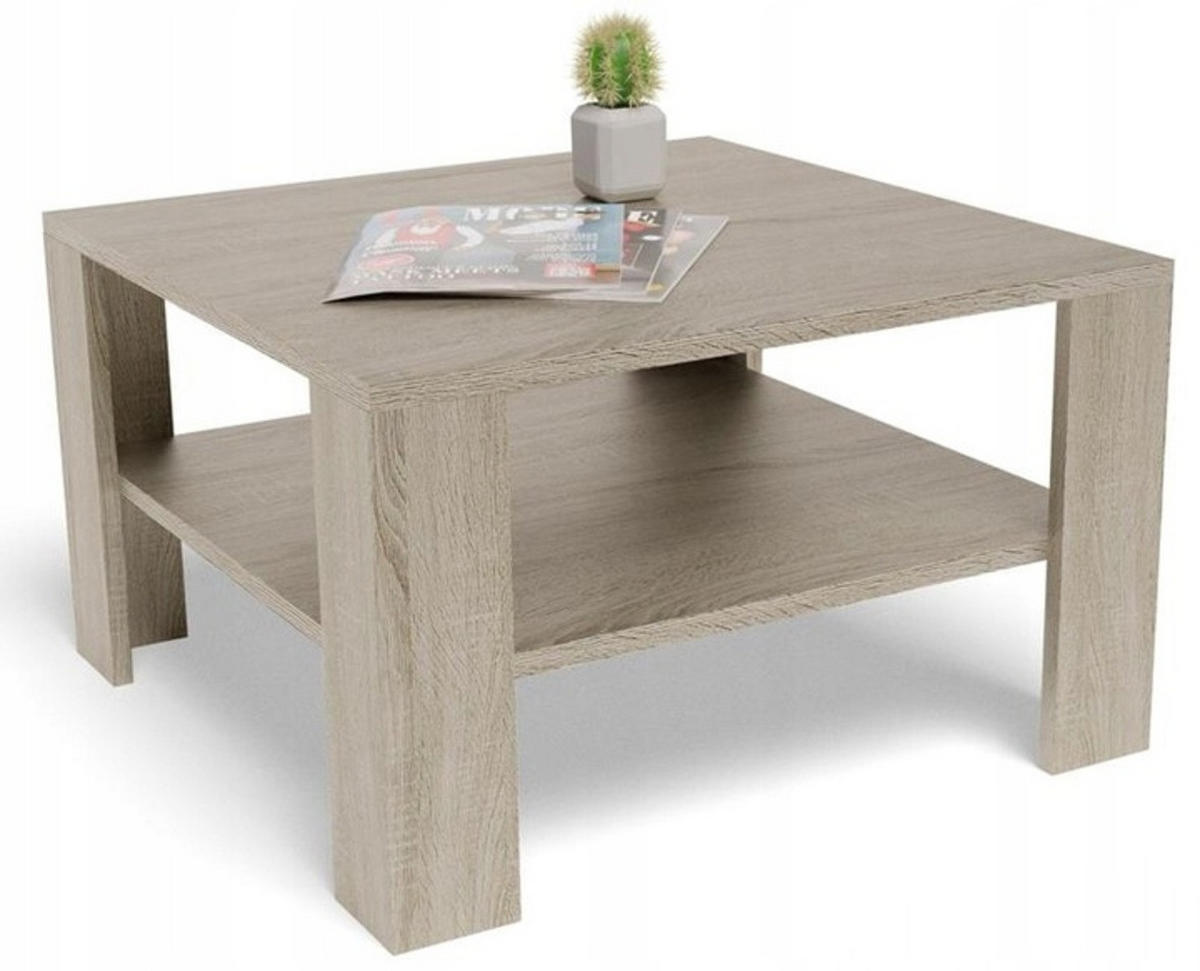 COUCHTISCH NIEDRIG EX3 Sonoma Eiche 68/68/41 cm - Sonoma Eiche, Holzwerkstoff (68/68/41cm) - Matkam Möbel