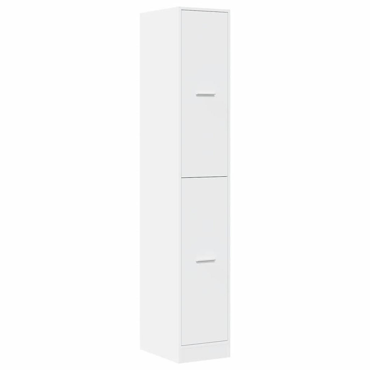 APOTHEKERSCHRANK Weiss 30/41/174,5 Cm Holzwerkstoff - Weiß, Holzwerkstoff (41/174.5/30cm) - vidaXL