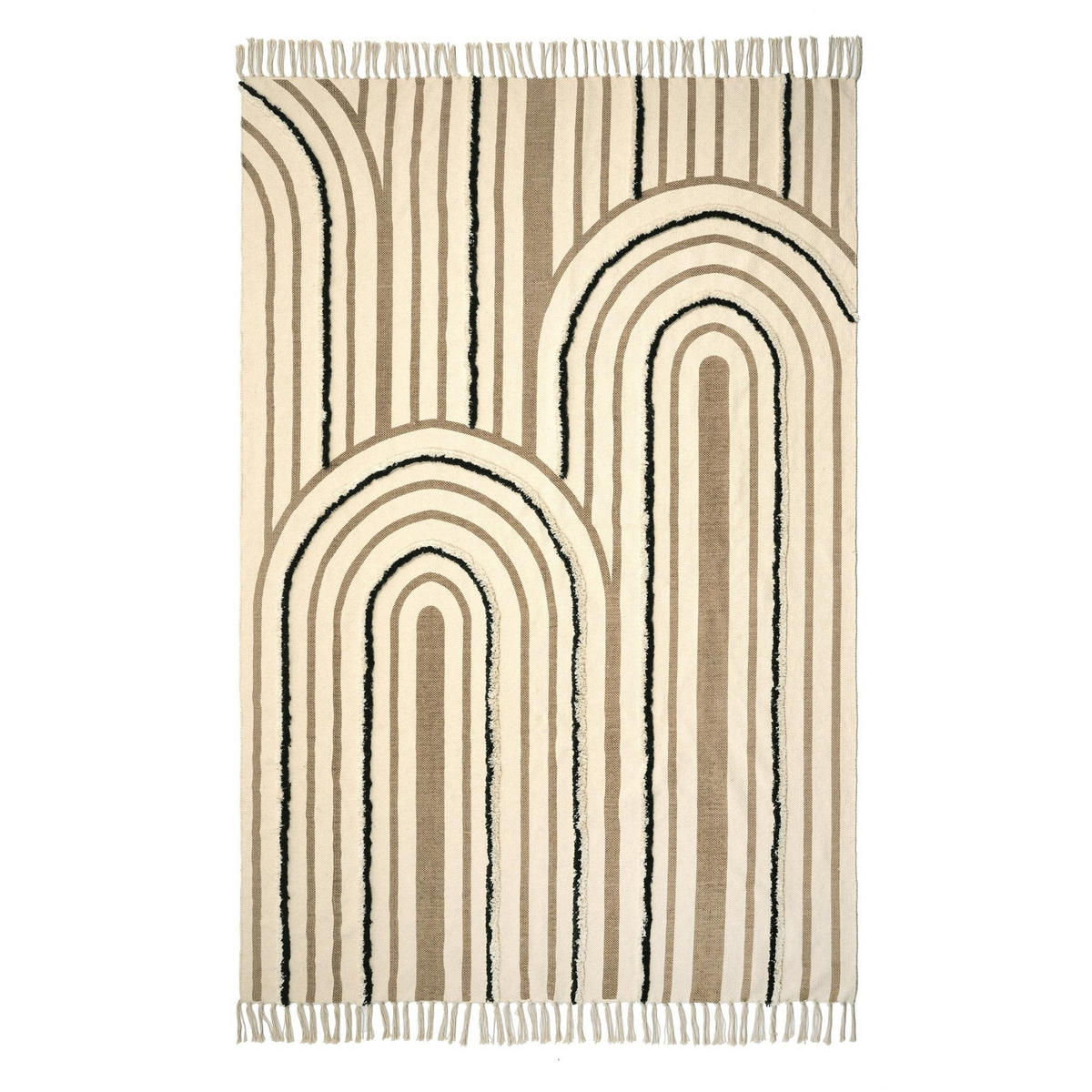 KINDERTEPPICH aus maschinenwaschbarer Baumwolle bruin - Braun, Naturmaterialien (160/230cm) - AFK Living