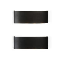 LED WANDLEUCHTE Herz 2er-Set - Schwarz, Metall (5/8/22cm) - Nettlife