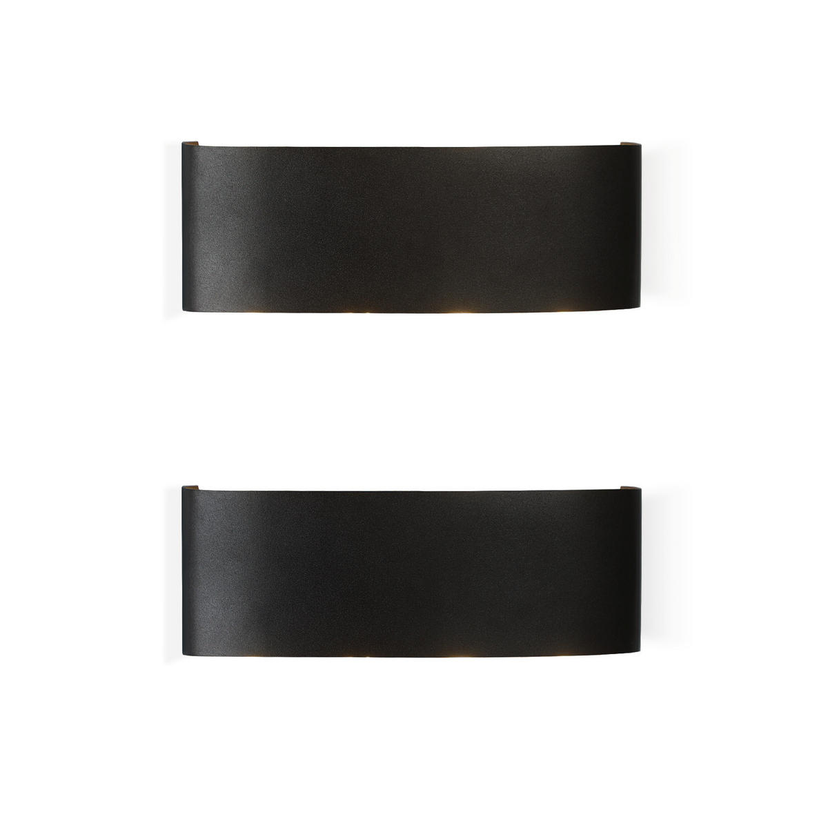 LED WANDLEUCHTE Herz 2er-Set - Schwarz, Metall (5/8/22cm) - Nettlife