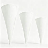 SPRITZBEUTEL 3-teiliges Set Stoff 35 cm, 40 cm, 45 cm - Weiß, Textil (17/1/45cm)