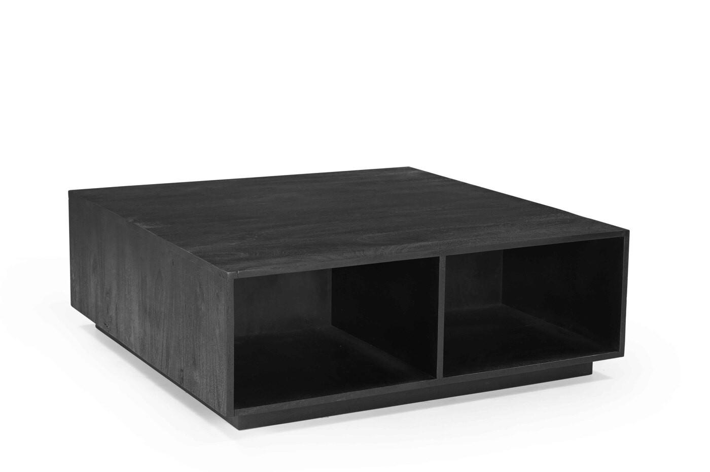 Giga Meubel Couchtisch Schwarz 100x35x100 cm