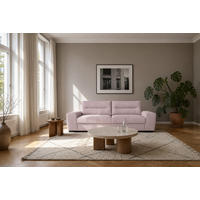 3-SITZER Carlisle Chenille Rosa 274/97/93 cm - Altrosa, Kunststoff/Textil (274/93/97cm) - foamnova