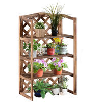 BLUMENSTÄNDER, Tannenholz, Naturholz - Naturfarben, Holz (38/120/75cm) - Outsunny