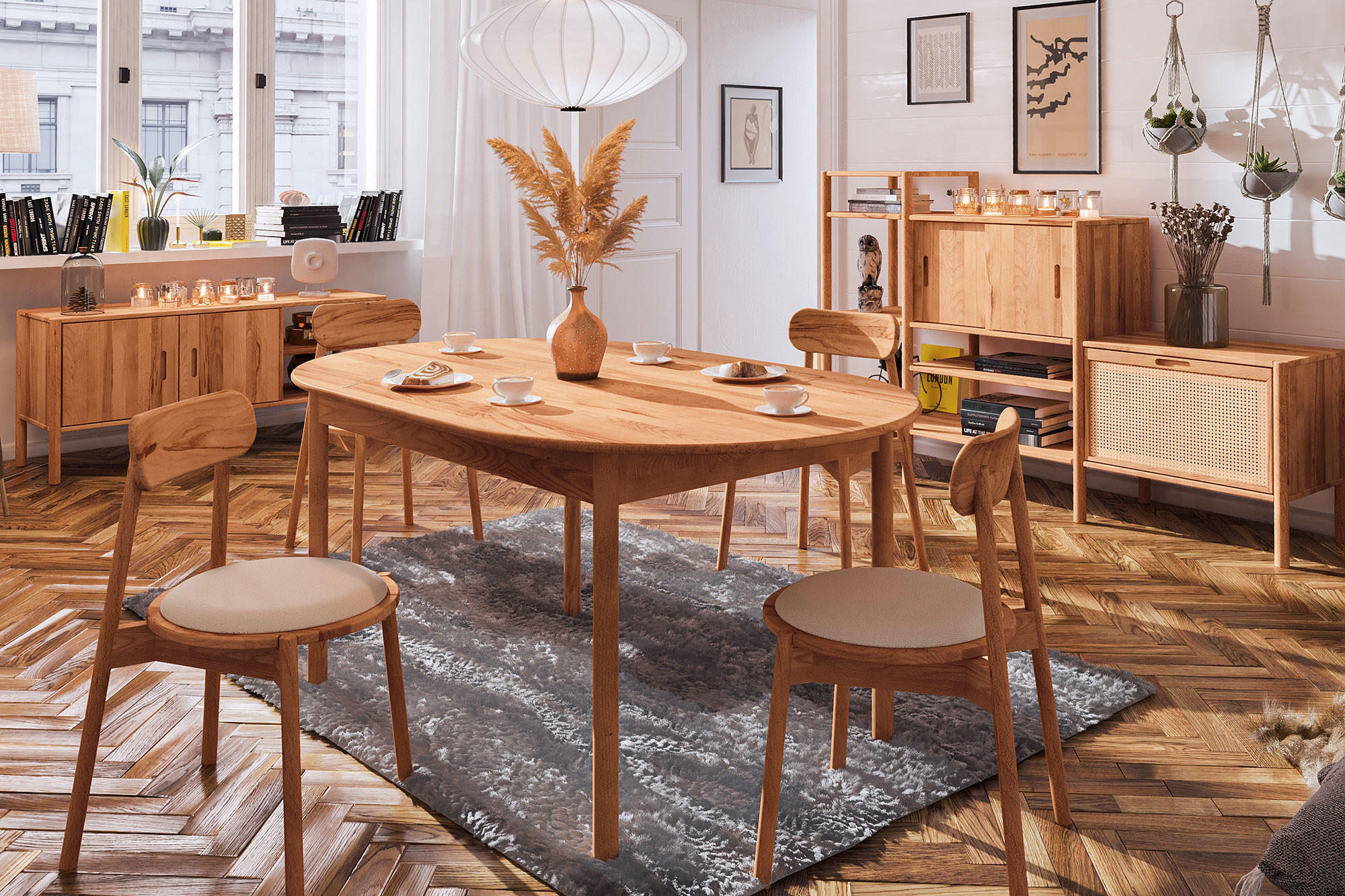 TISCH OVAL INA Kernbuche - Kernbuche, Holz (140/80/77cm) - byoak