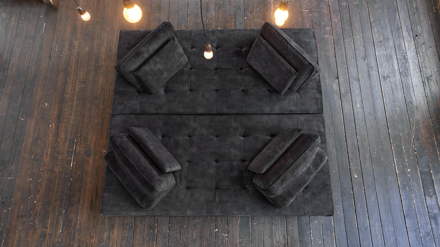 Thumbnail - Kawola Ecksofa, Anthrazit, Textil, Echtholz, 2-Sitzer, Füllung: Komfortschaum, 350x240 cm, Wohnzimmer, Sofas & Couches, ...