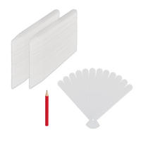 PFLANZETIKETTEN Weiß 300er-Set Kunststoff - Weiß, Kunststoff (1.5/13/0.1cm) - Relaxdays