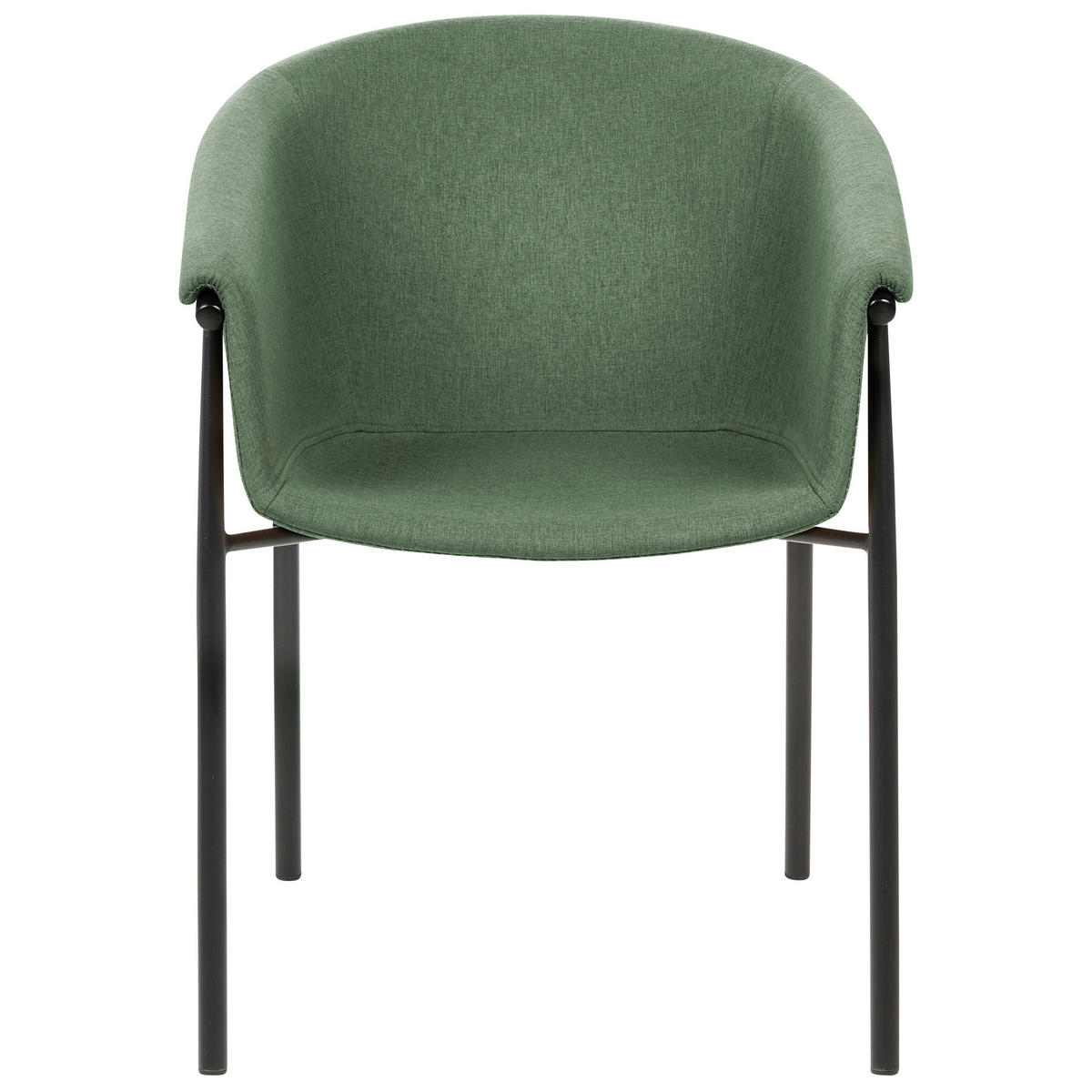 ÉTKEZŐSZÉK 2 darabos Szett Poliészter Zöld Ames - zöld, textil/fém (57/80/56cm) - Beliani