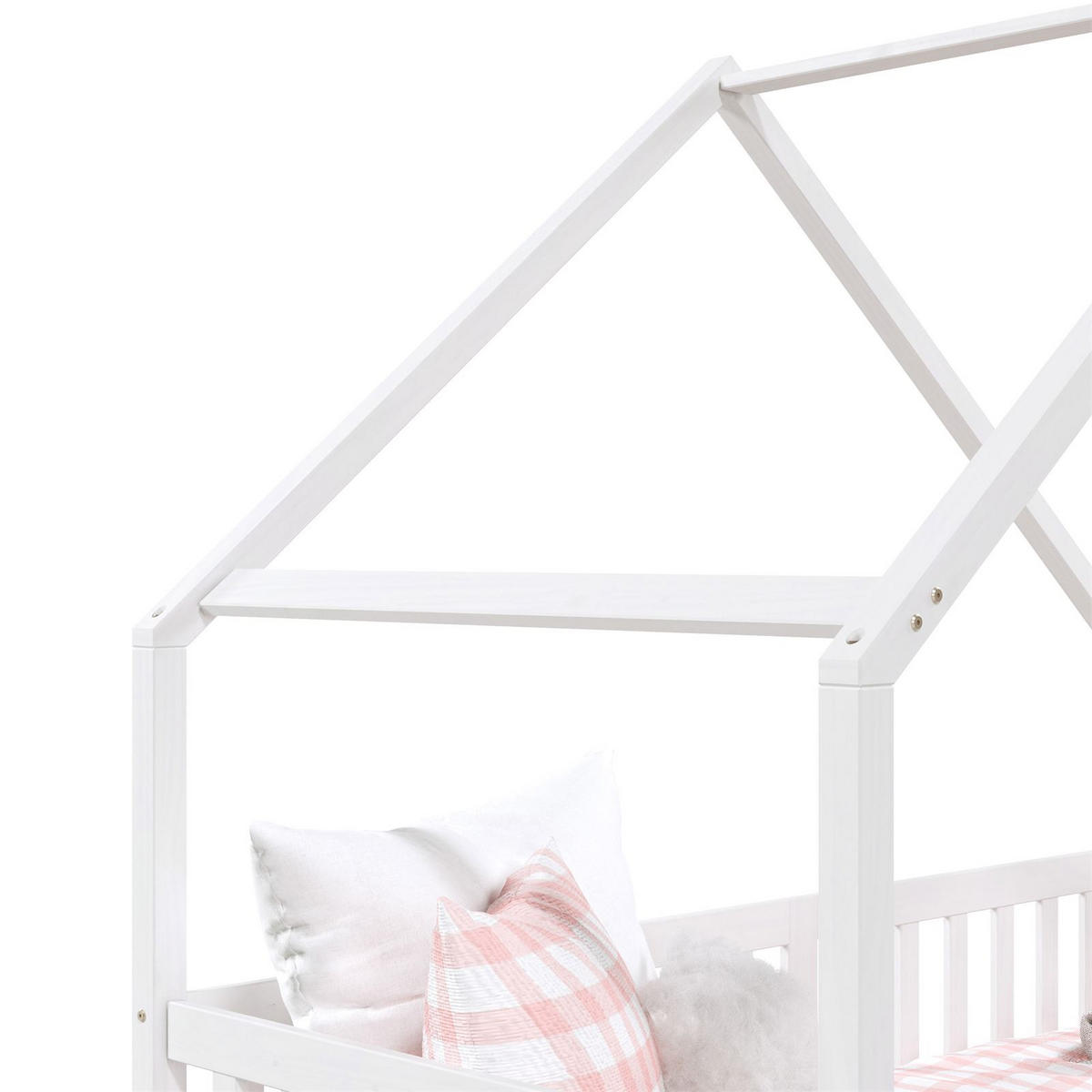 HAUSBETT ALVA 90X200 CM - Weiß, Holz (96/168/206cm) - IDIMEX