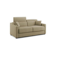 SCHLAFSOFA Amber - Beige, Textil (211/100/98cm) - Divani.store